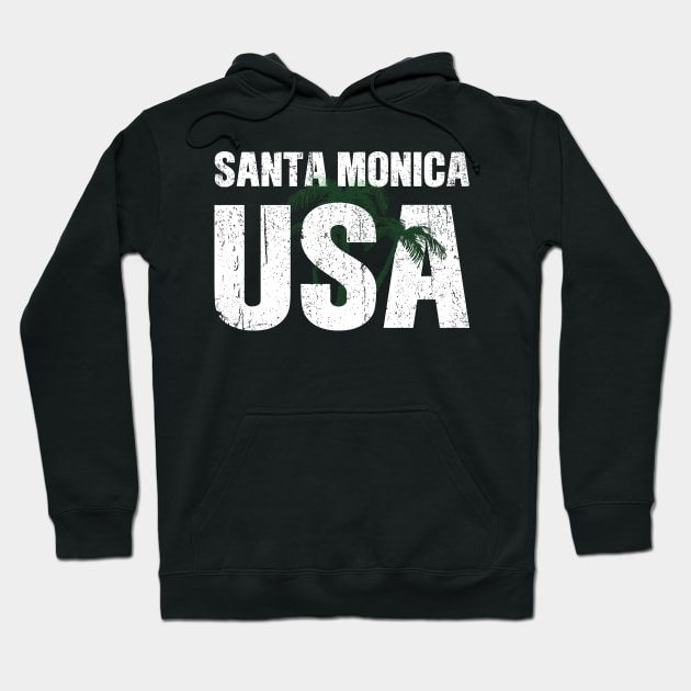 Santa Monica California Hoodie by Realfashion